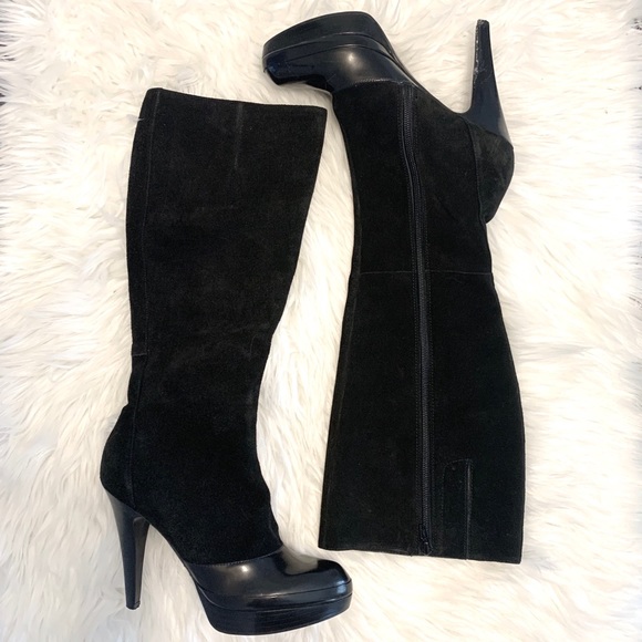 Nine West Shoes - Nine West Vagaryr suede zip up platform boots 7.5